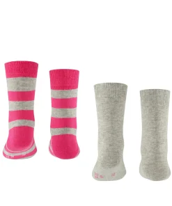 Happy Stripe 2-Pack Kinderen Sokken
